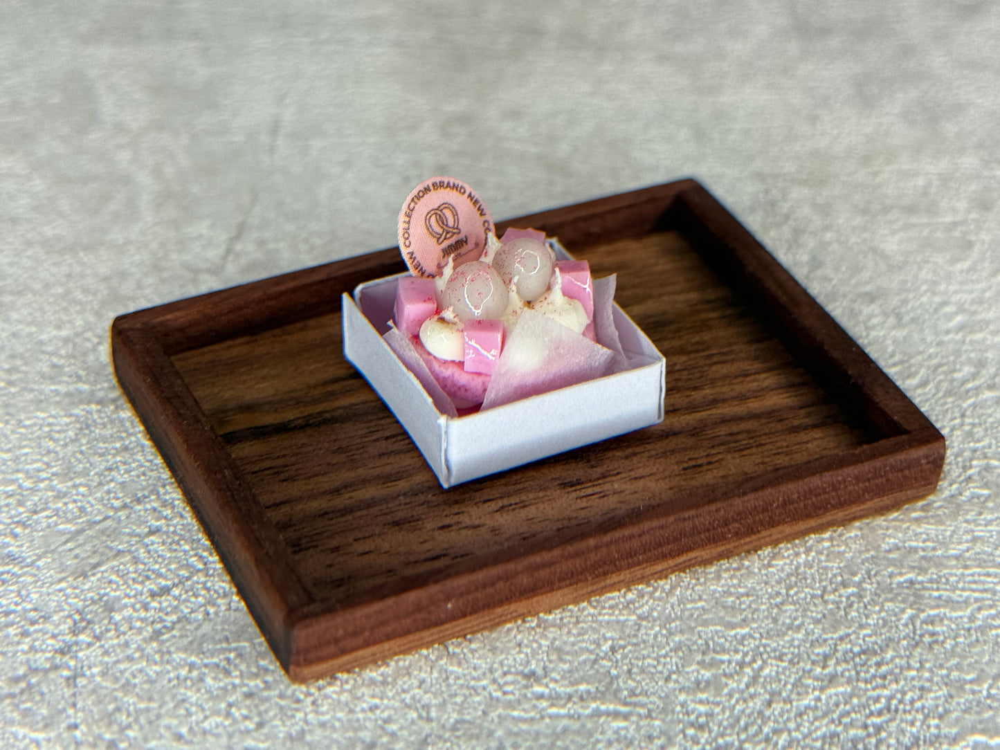 Paper Box Cake Series Miniature Food