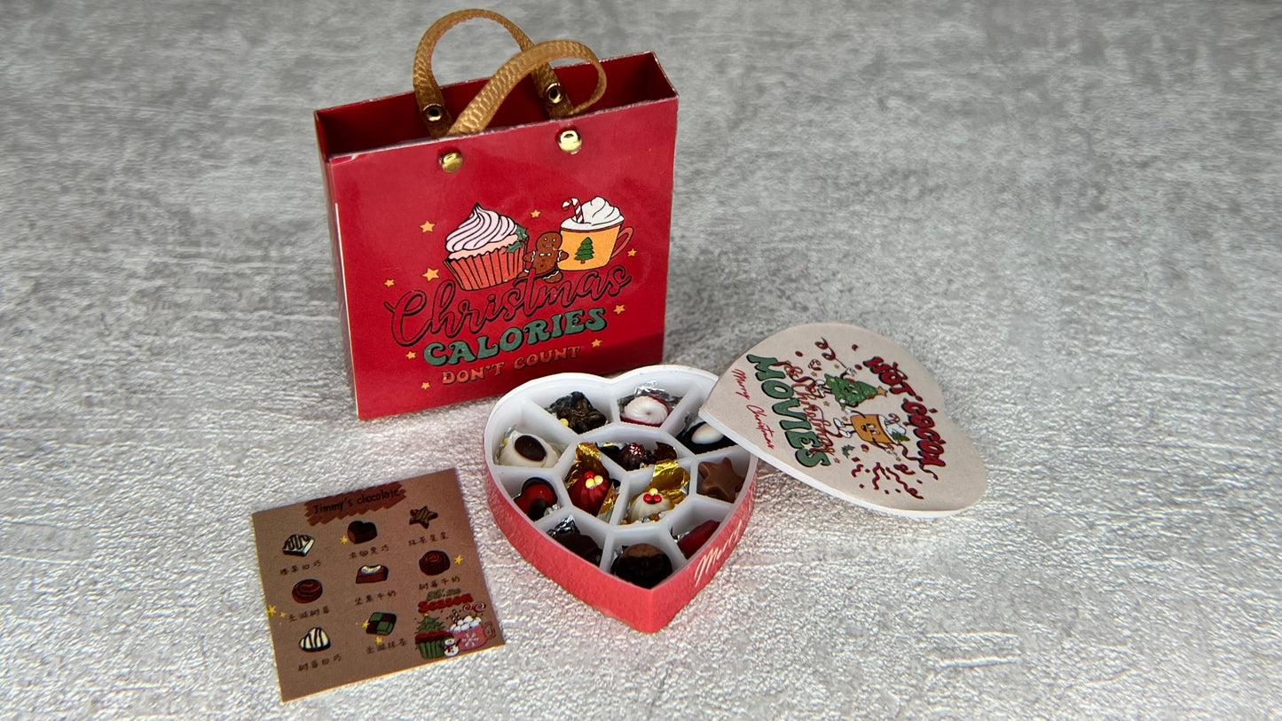 Artisan Chocolate Biscuit Gift Set Miniature Food
