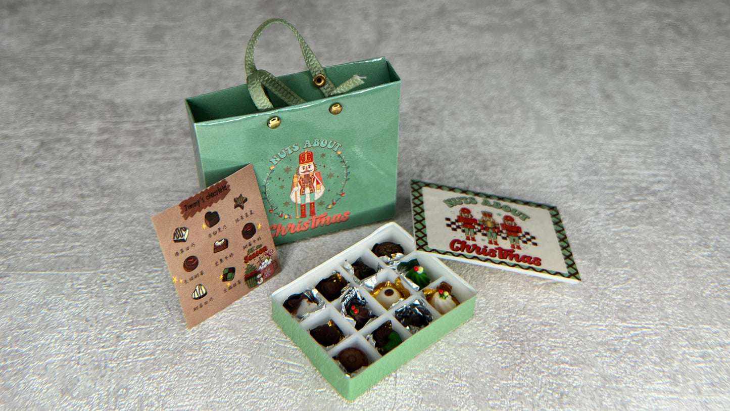 Artisan Chocolate Biscuit Gift Set Miniature Food