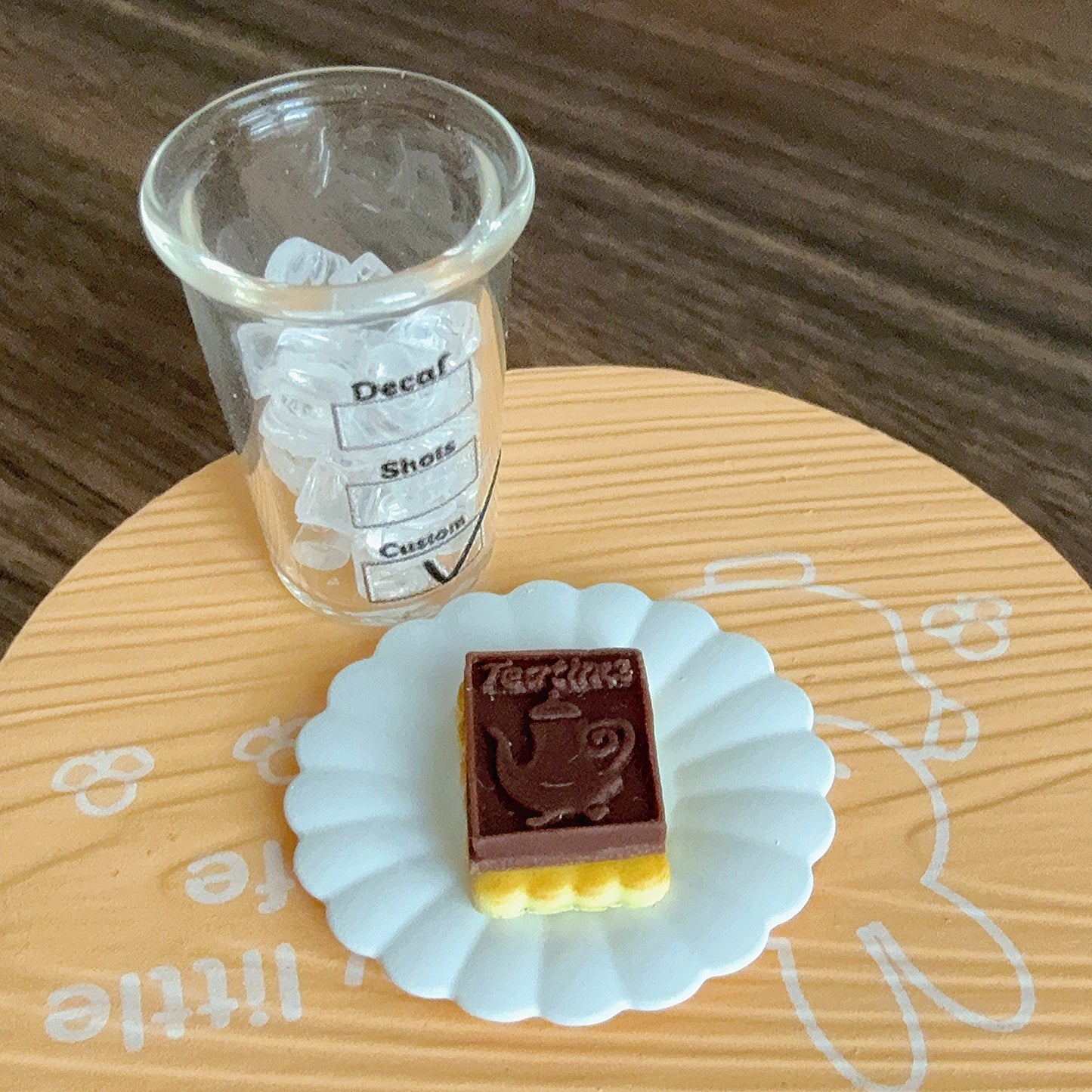 Sculpted Chocolate Biscuit Miniature Food