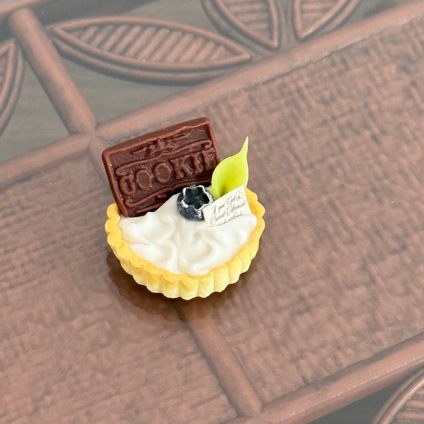 Chocolate Tart Miniature Food