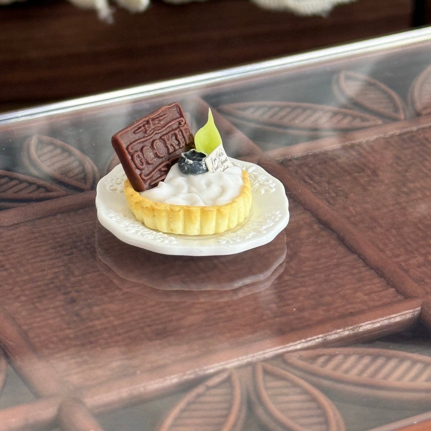 Chocolate Tart Miniature Food