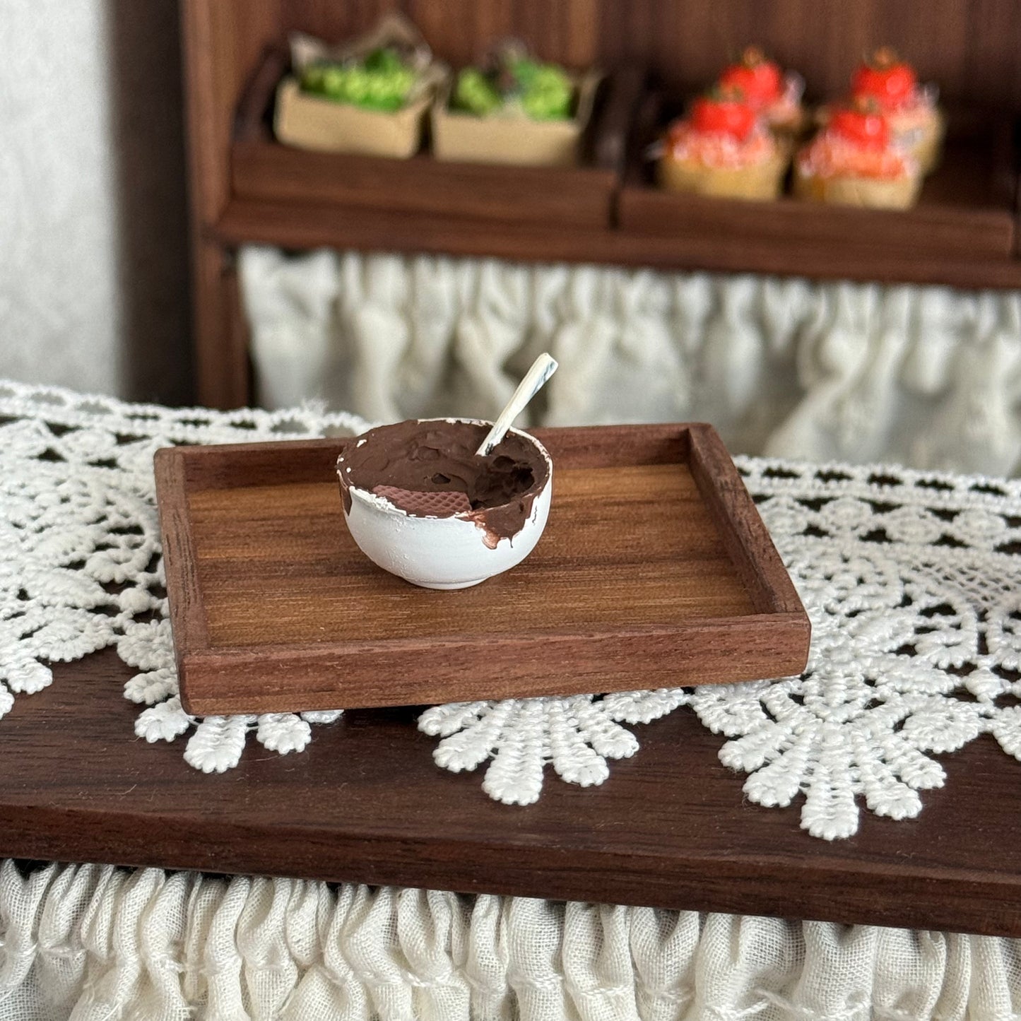 Cream Bowl Miniature Food