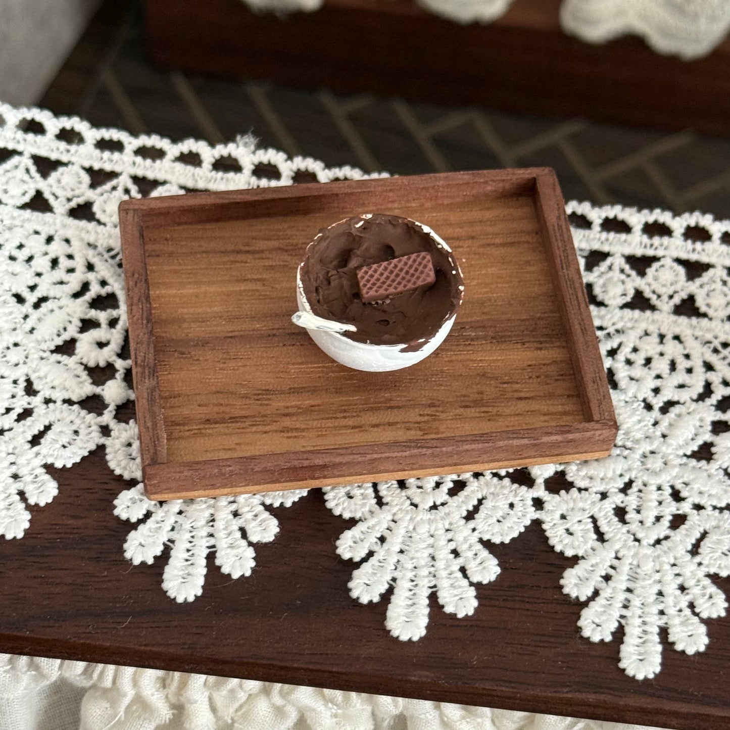 Cream Bowl Miniature Food