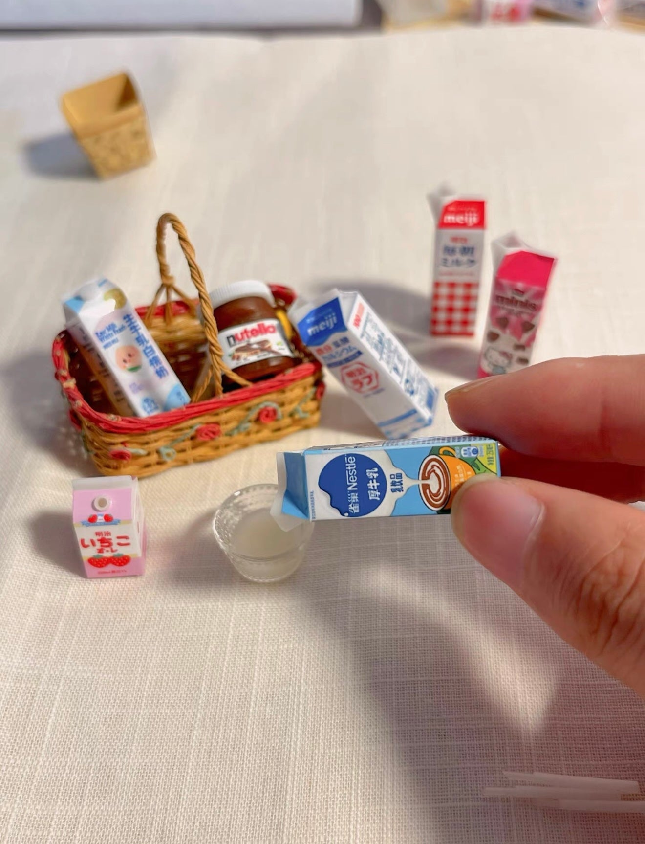 Mini Milk Carton Miniature Food