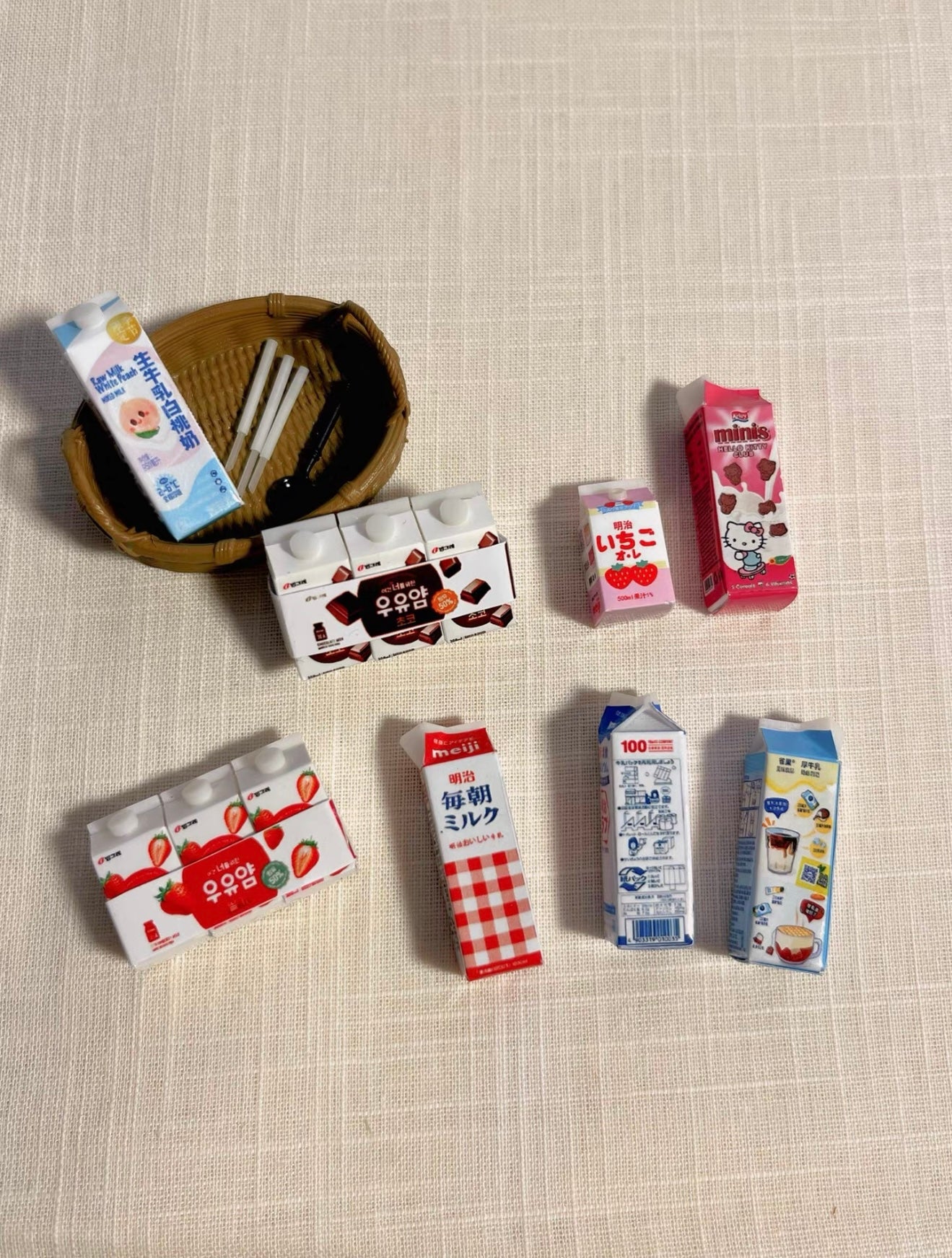 Mini Milk Carton Miniature Food