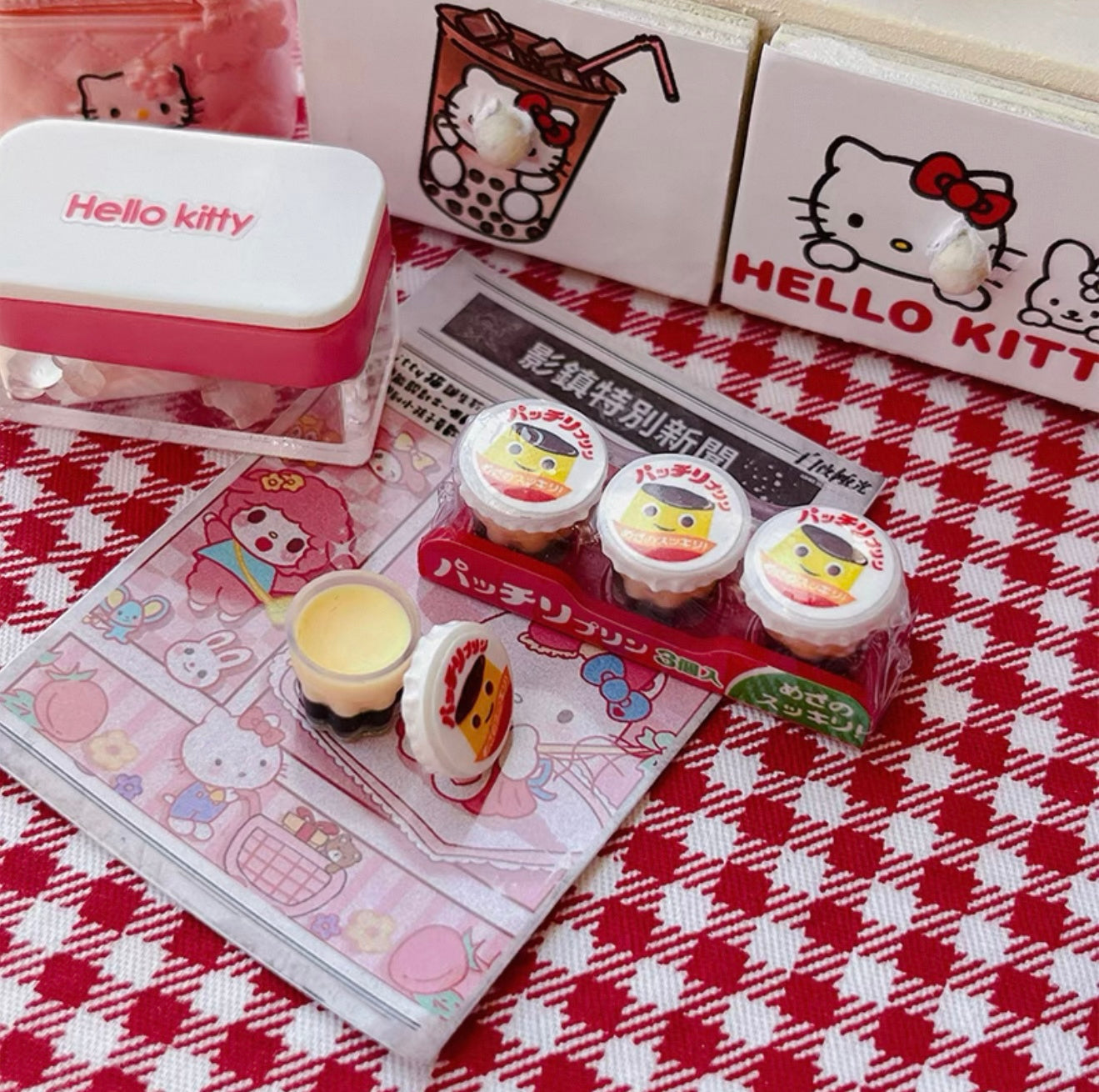 Mini Pudding Miniature Food