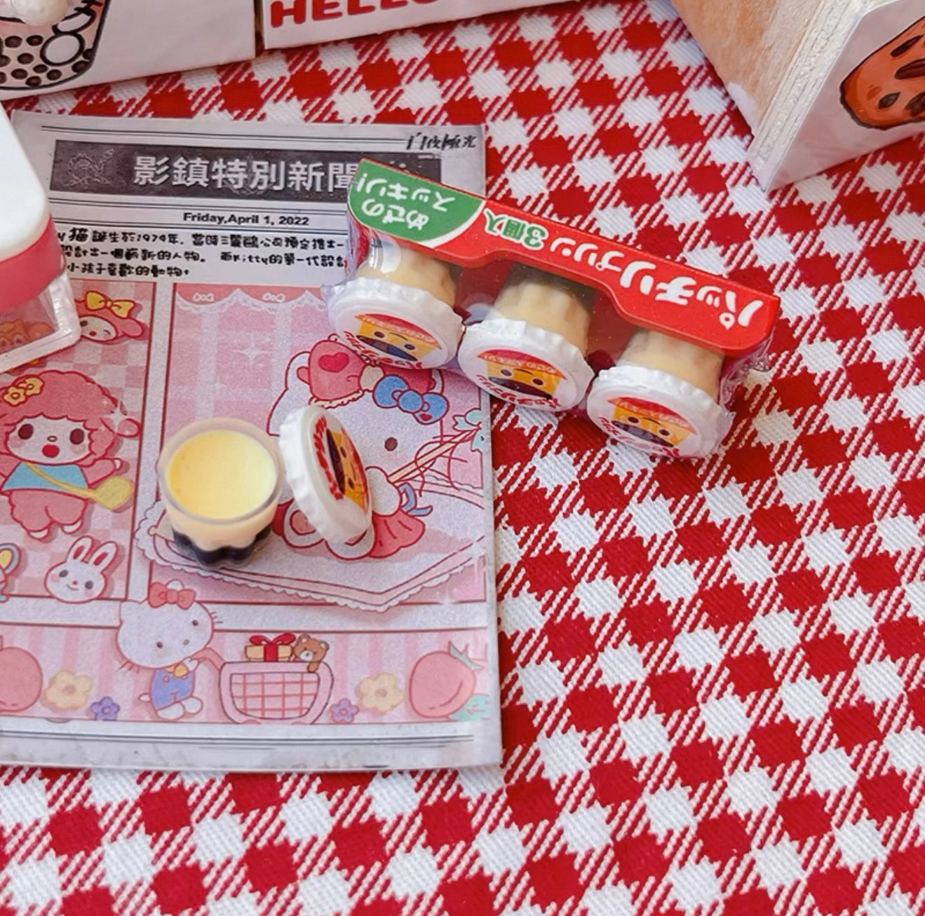 Mini Pudding Miniature Food