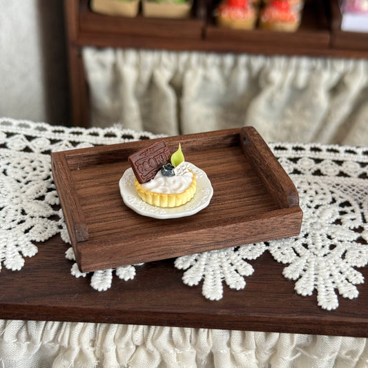 Chocolate Tart Miniature Food