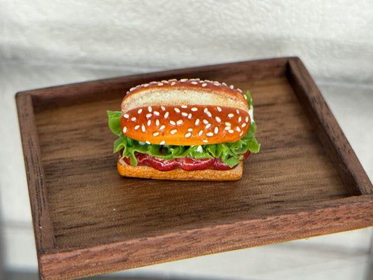 New Orleans-Style Chicken Burger Miniature Food